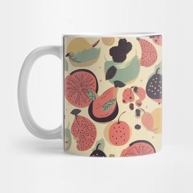 Colorful Fruit Motif in Seamless Pattern V7 by Family journey with God